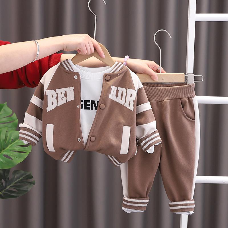 Boy Sport Long Sleeve Soft Comfortable Wear Pants Sets Spring Autumn