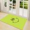 Grinch'S Festive Smile Carpet Rug Soft Washable Antislip Home Living Room Sofa Mats Personalized Christmas Rug