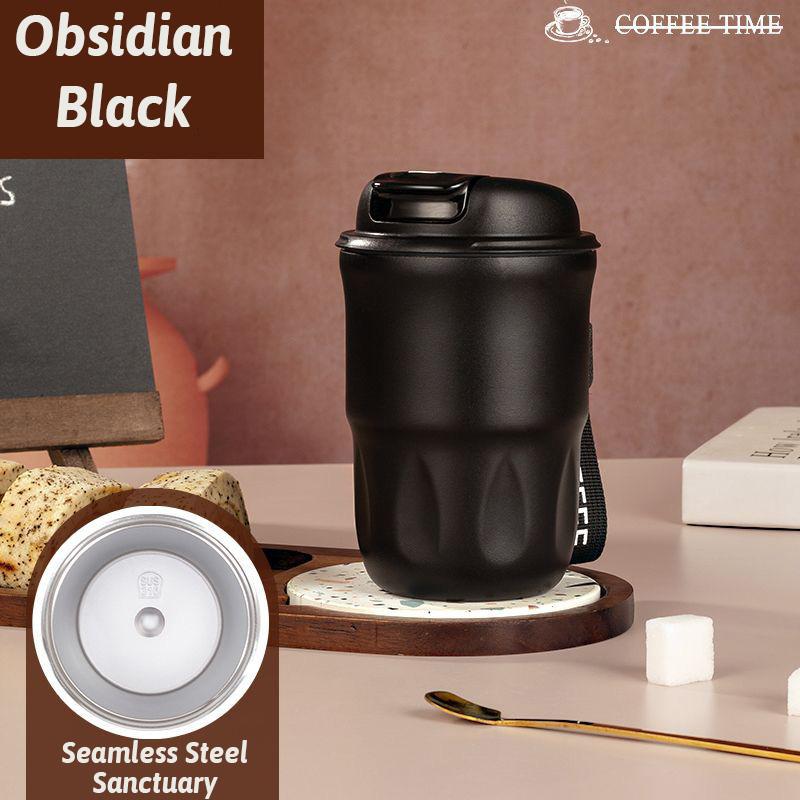 

Термостакан ThermoLock из нержавеющей стали объемом 400 мл, 6 часов для горячей воды/12 часов для холодной воды, 2 режима подачи, герметичная чашка из стали 316 с тройным уплотнением, минималистичный дизайн 400ml