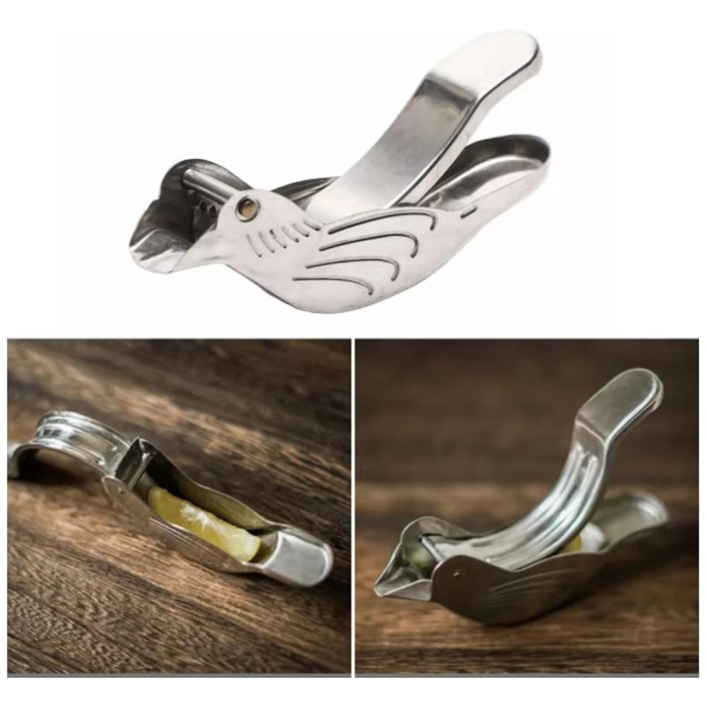 Stainless Steel Bird Shape Lemon Juicer Silver Fruit Squeezer Lemon Juicer Kitchen Gadgets
