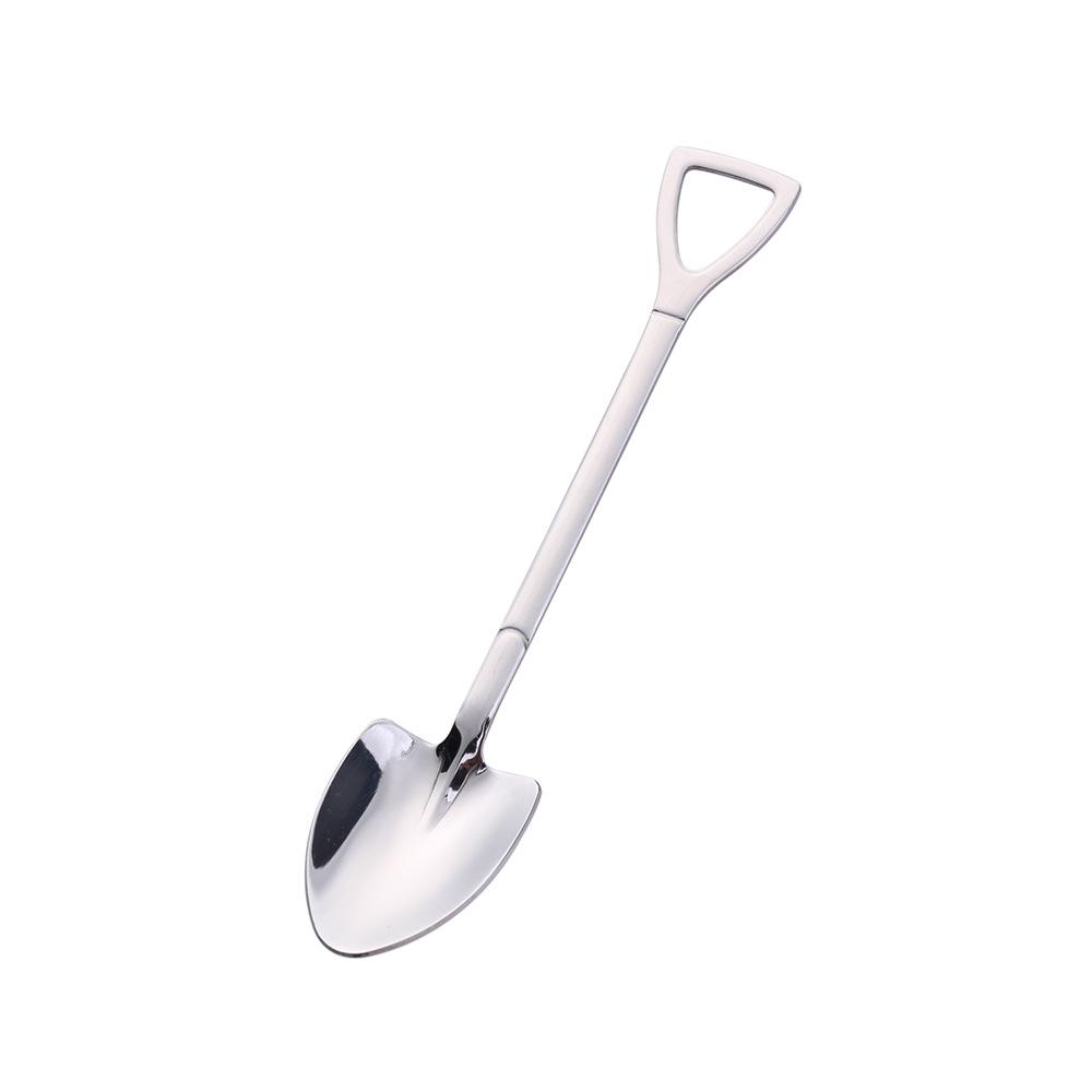 J Creative Retro Stainless Steel Spoon - Coffee, Dessert, Watermelon, Ice Cream Scoop
