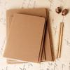 Korean A4 Kraft Black Cardstock Notebook with Lined Pages and Stitch Binding for Doodling or Hand-Drawn Art