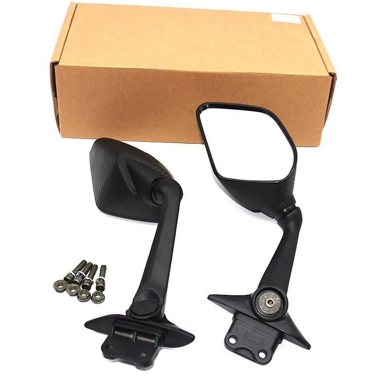 Universal Motorcycle Rearview Mirror Yamaha TMAX530 2017-2021 TMAX560 2021 Side Black Snake Skin Style