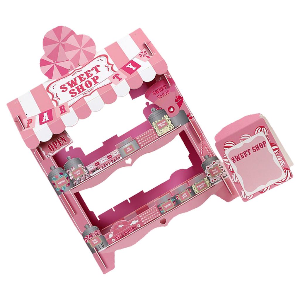 3-stöckiger Papier-Cupcake-Ständer Pappe Cupcake-Turm Dessert-Cupcake-Halter Einweg-Gebäckständer