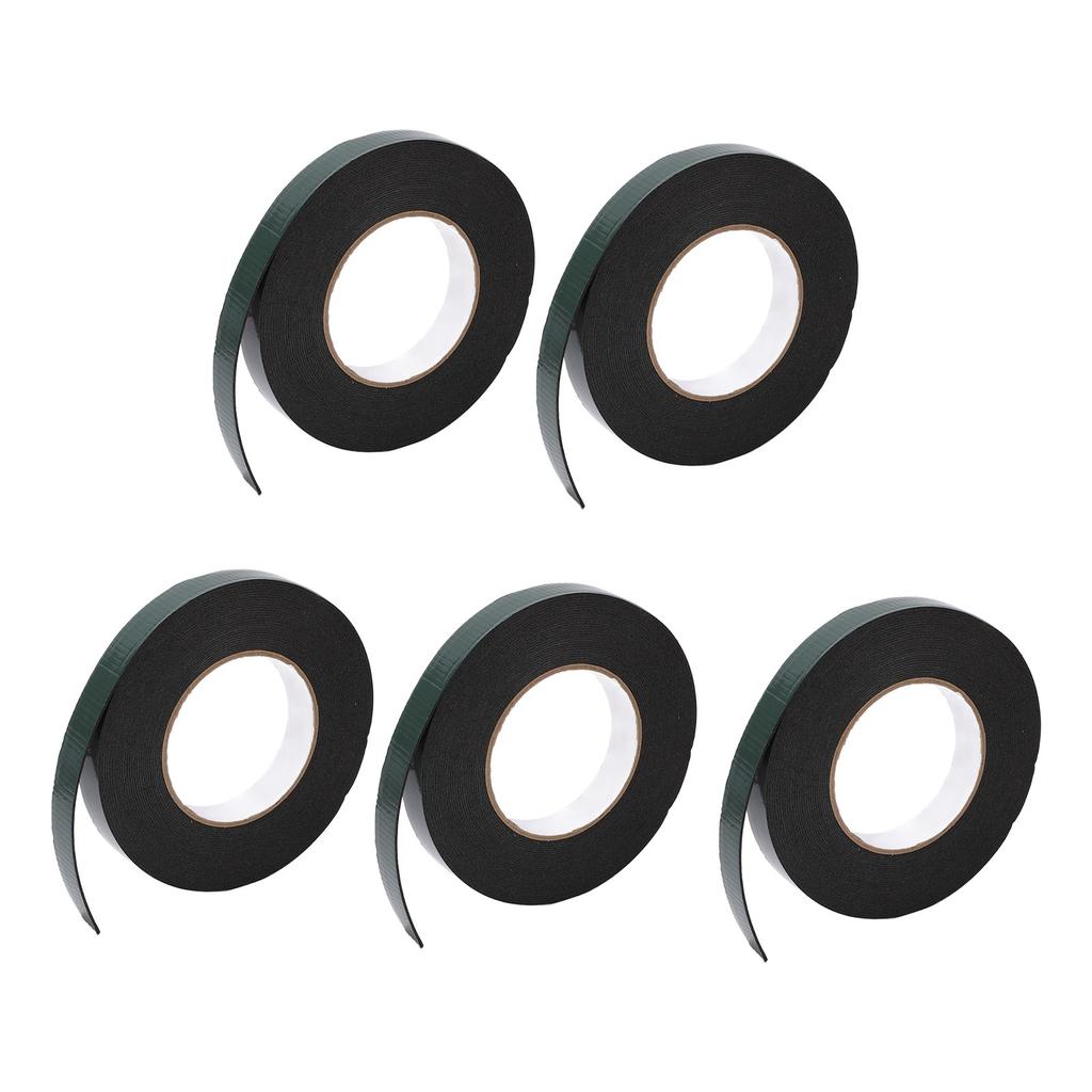 5PCS PE Foam Tape Multifunctional Waterproof Double Sided Tapes 1mm Adhesive Layer 20mm Width