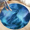 3D Natural ,Tornado, Cloud Area Rug,Round Carpet Rug for Living Room Bedroom Sofa Decoration,Kid Play Game Non-slip Floor Mat