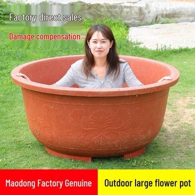 Thickened Extra Large Outdoor Plastic Flower Pot for Fruit Trees, Iron Tree, Courtyard Fish Pond, or Lotus Plant