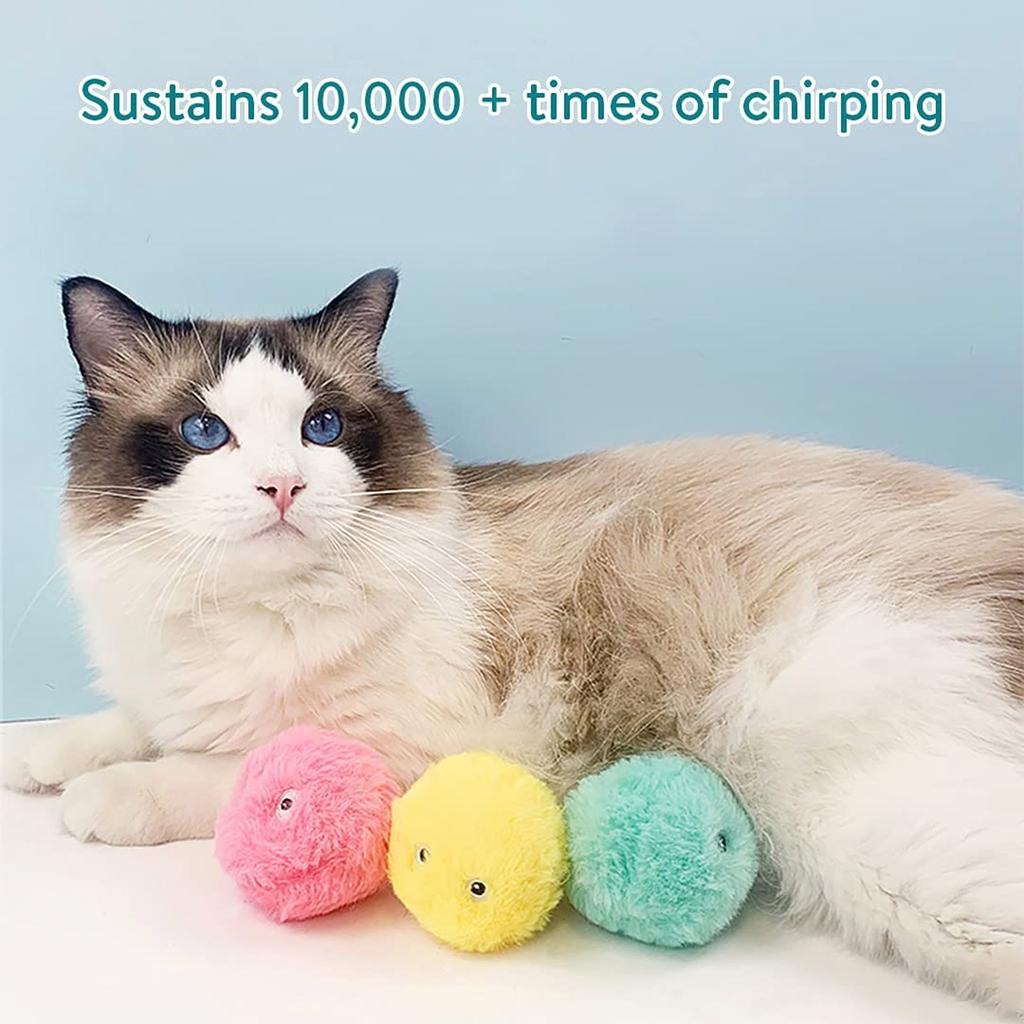 Bellende Bälle, Vokale Selbst-Hey Spielbälle, Lustige Haustiersticks, Katzengras Gravitations-Bellbälle
