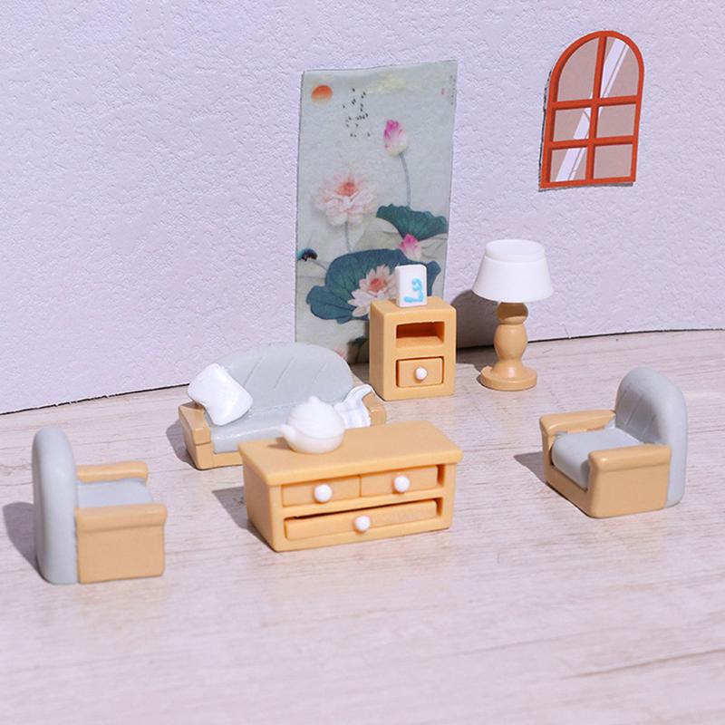 Dolls House Miniature Furniture Sofa Chair Desk Chair Diy Dollhouse Decoration