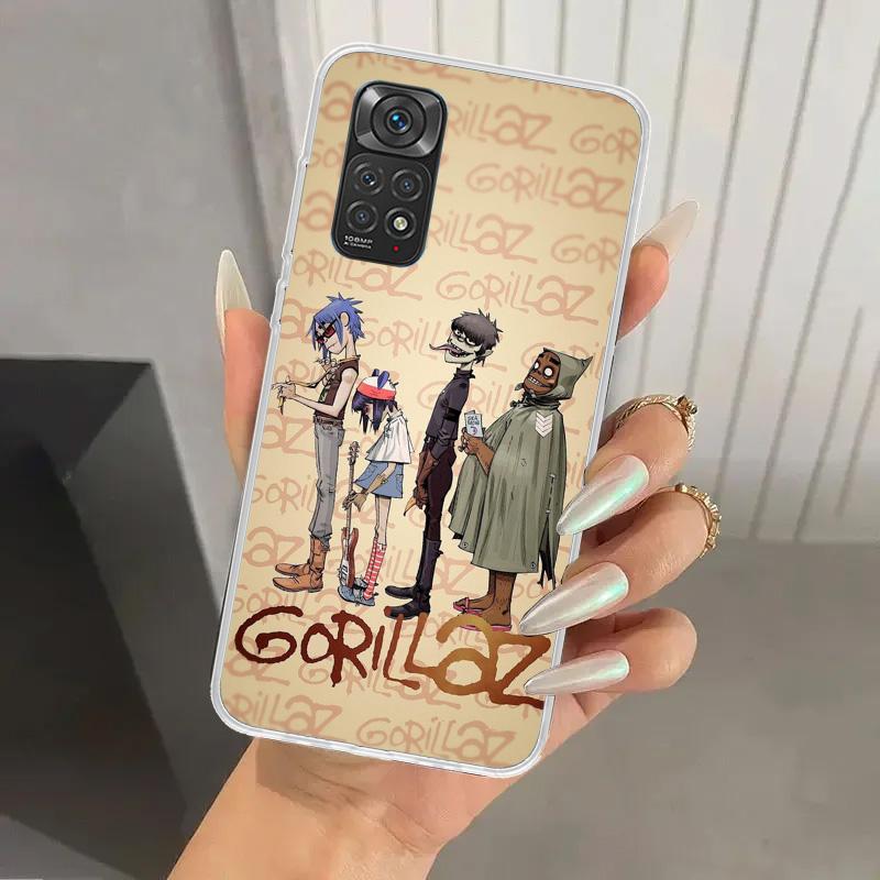 Gorillaz Anime Phone Case for Xiaomi Redmi Note 15 14 14S 13 12S 12 Pro 11S 11 Plus 11T 11E 10S Soft Funda Print Shell Redmi Not