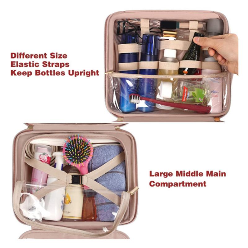 Reise-Kulturbeutel, Hängender wasserdichter tragbarer Organizer, 3-in-1 Reise-Essentials Packorganizer, Kosmetik- und Schmuckaufbewahrung
