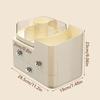 360° Rotating Makeup Organizer for Vanity with Drawers, Large Capacity Cosmetic Display Case, Skincare Organizer, Cosmetic Organ