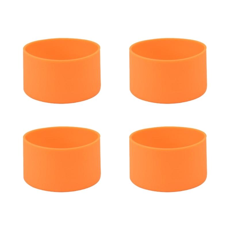 4 Pieces Silicone Boot Sleeve Protective Silicone Covers Water Bottle Bottom Cover Silicone Material for Water Bottles