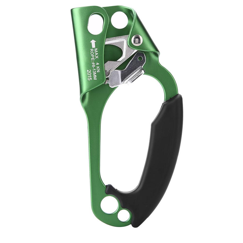 Climbing Hand Clamp Climbing Ascender Right Hand Climbing Ascender Rope Handle Clamp for 8mm-13mm Rope Rock Climbing Equipment