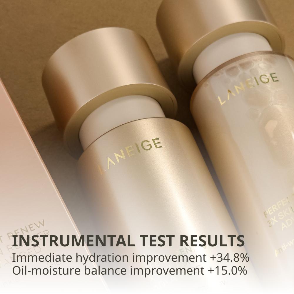 LANEIGE Perfect Renew 3x ADVANCED Skin Refiner 150ml, Emulsion 130ml