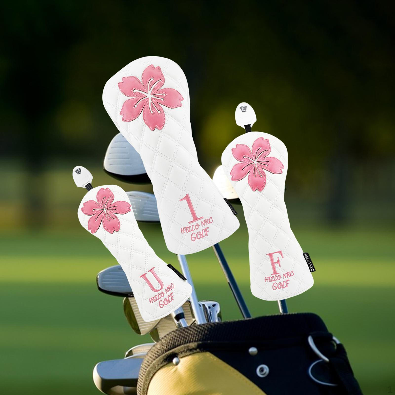 

3 шт. Чехол для головки клюшки для гольфа, защитный чехол для тренировок, деревянный