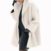 2026 Women's European-Style Hooded Wool Coat - Multi-Color, Mid-Length, Casual Fit for Autumn/Winter