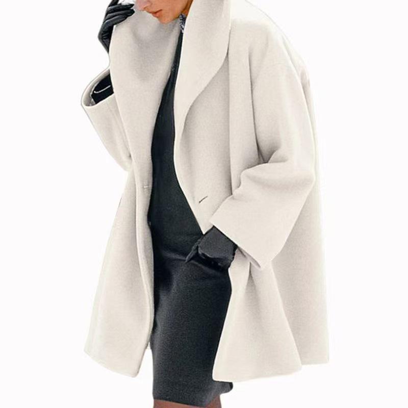 2026 Women's European-Style Hooded Wool Coat - Multi-Color, Mid-Length, Casual Fit for Autumn/Winter