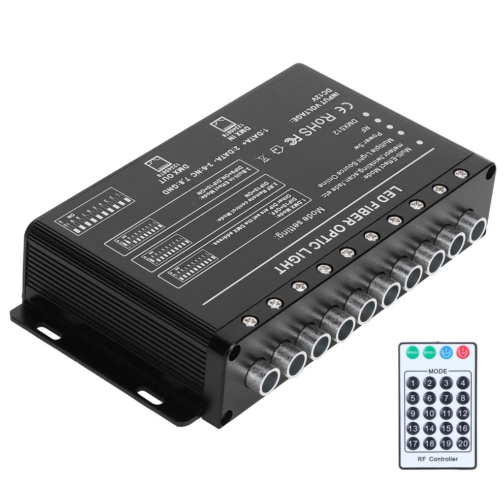 5W Fiber Optic Light LED Ceiling Star Ambient Light Source with 10 Hole for Living Room Bedroom