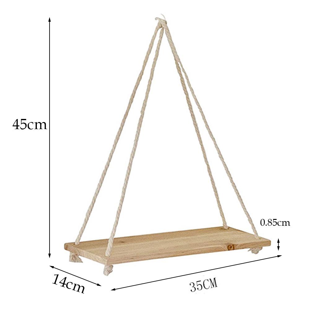 Decorative Wooden Hanging Shelves Perfect for Bedrooms and Nurseries