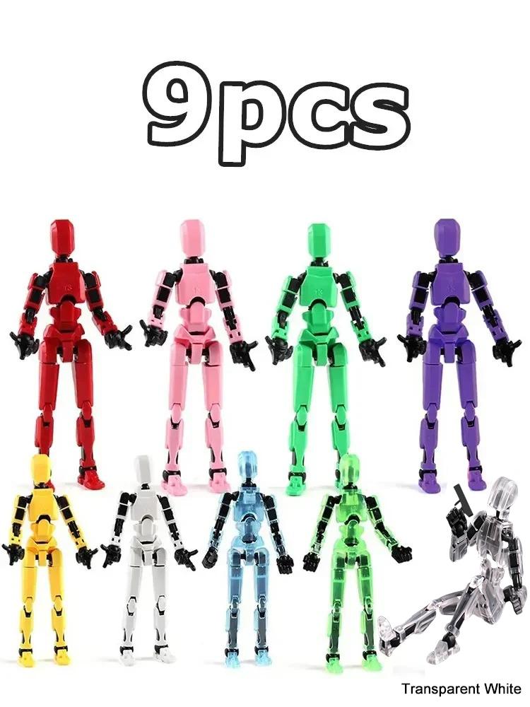 2/3/9PCS-Lucky Puppets 13 Doll,Multiple Styling Combinations Robot Model,Cheap Holiday Gift,Cool Robot Doll Desktop Decoration