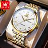 OLEVS Watches For Man Luxury Original Arabic Numerals Automatic Mechanical Watch Waterproof Week Date Mens Watch Gifts New 7100