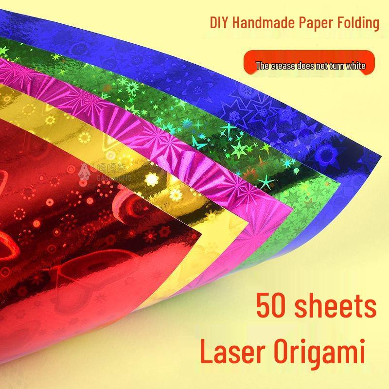 Papel de Origami Pérola 15 cm, 10 Cores - Quadrado Brilhante para Artesanato Infantil e Manualidades.