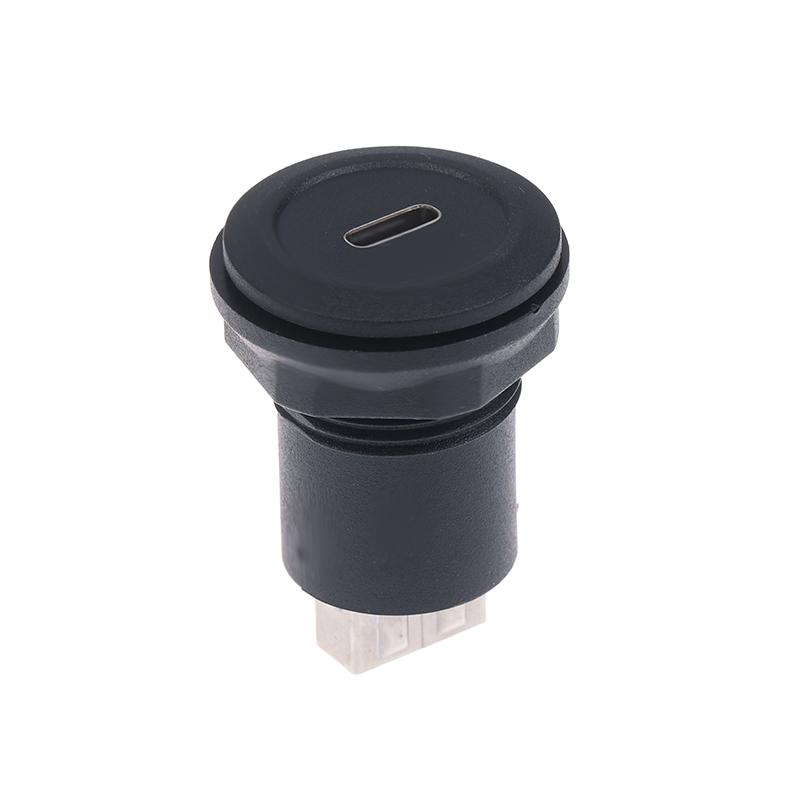 Usb C Female To Usb A Female Connector Round Flush Panel Mount Converter Extender Bulkhead Passthrough Socket