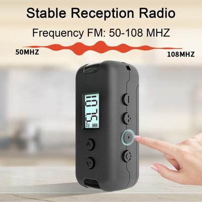 Portable FM Radio with DSP Chip Clear Reception Noise-Free HiFi Sound Strong Signal High-performance Radio