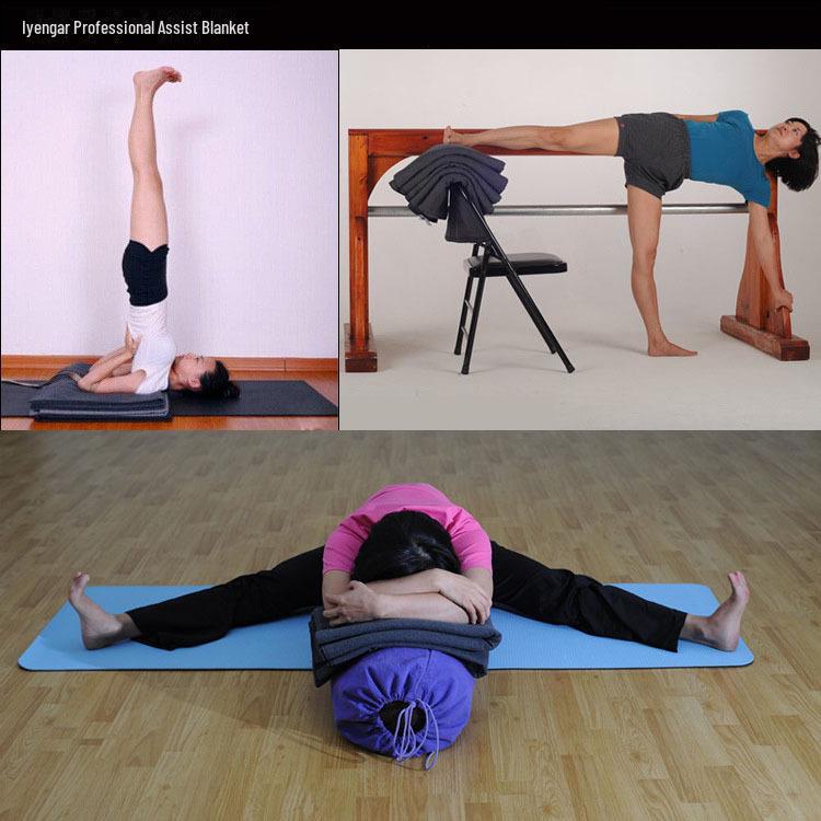 Iyengar Yoga Blankets - Thick, Non-Slip Meditation and Rest Mats