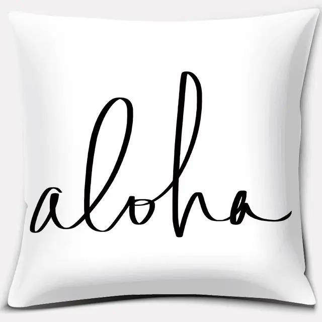 Black and White Style Decorative Pillowcase Car Ornaments Office Living Room Sofa Home Pillowcase