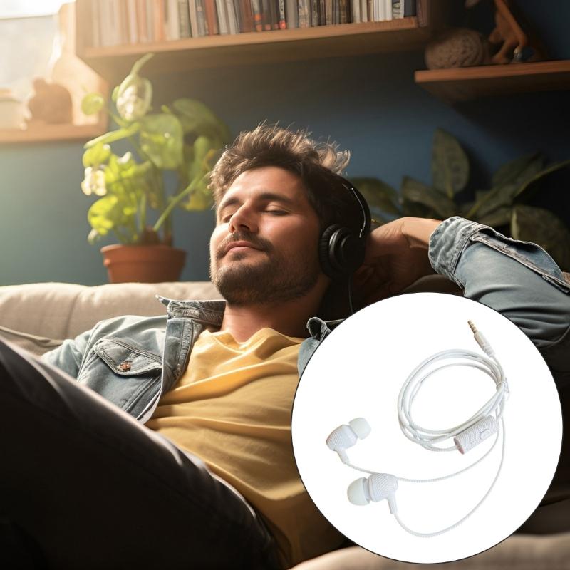 In-Ear Headphones with Microphone Corded Stereoed Earbuds with Noise Reduction and 3.5mm Connection
