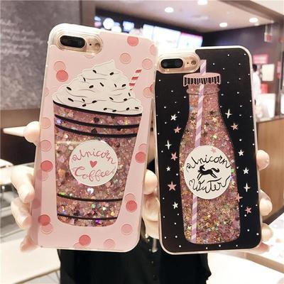 Redmi Note 13 Summer Ice Cream Silicone Protective Case with Quicksand Design