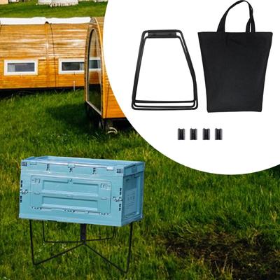 Foldable Cooler Stand with Storage Bag Stable Multipurpose Suitcase Rack for