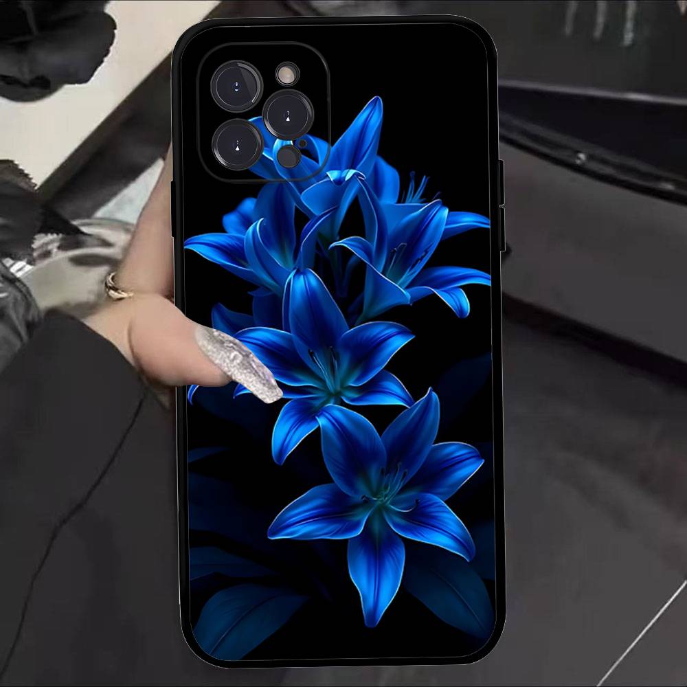 Painting Lily Flowers Phone Case For IPhone 17 16 15 14 11 12 13 Mini Pro XS Max Plus Funda Shell