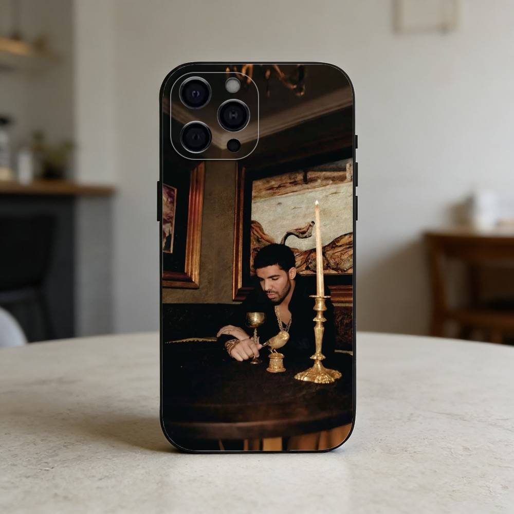 Singer Drakes Ablum Phone Case For iPhone 17,16,15,14,13,12,11 Plus,Pro,Max,Mini Silicone black Soft Cover