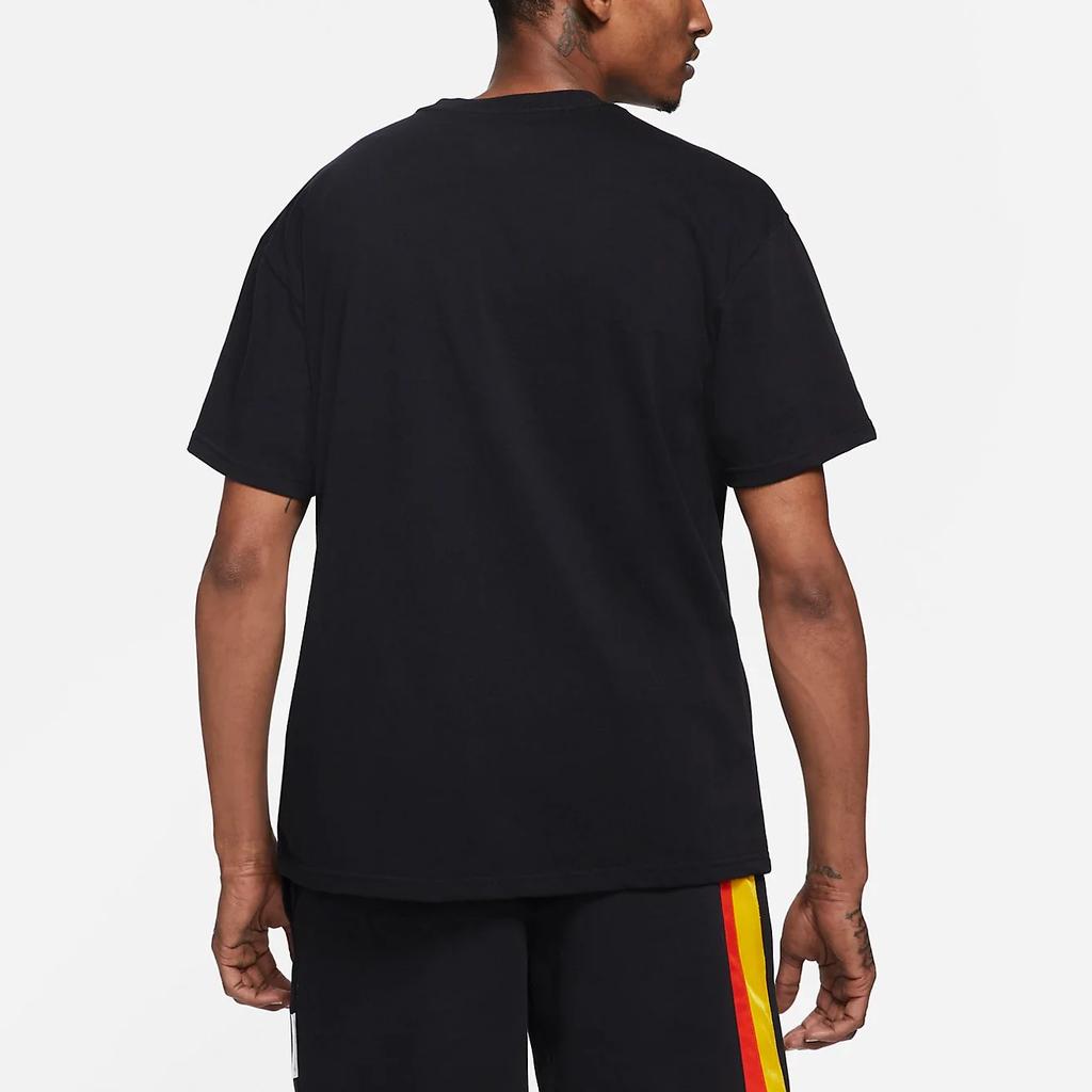 Nike Logo Print Crew Neck Short Sleeve T-Shirt Men Tops Black DB5965-010