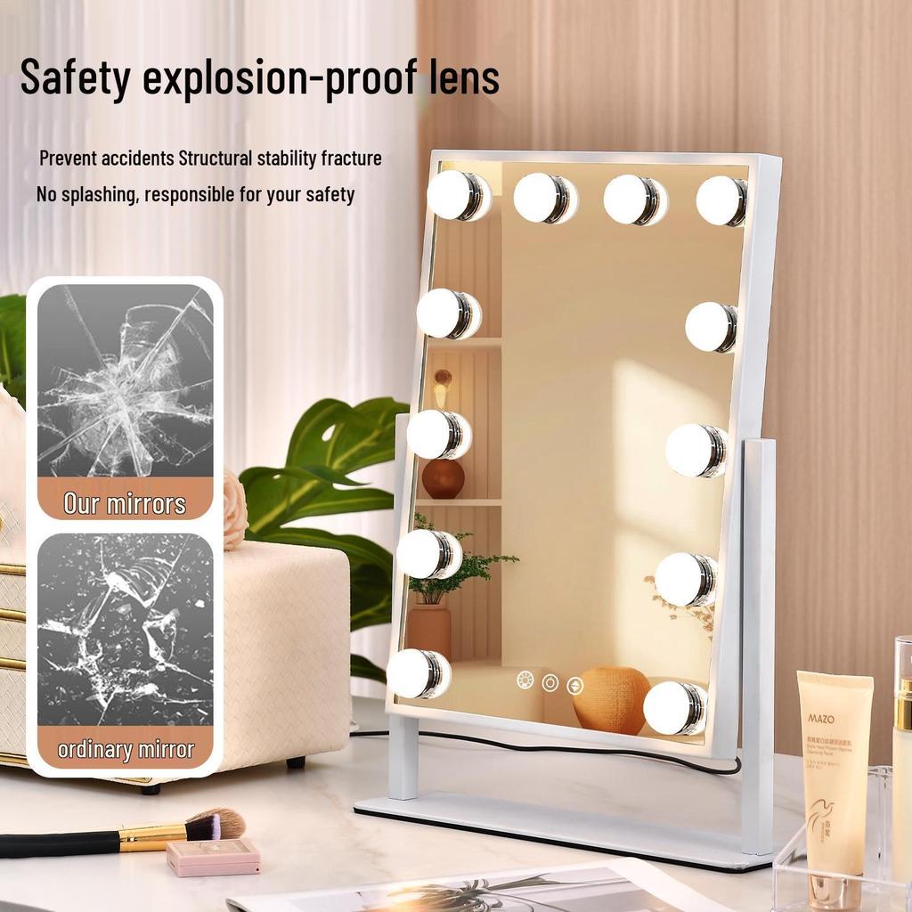 Hollywood Smart Desktop Vanity Mirror with Light for Professional Makeup Artists