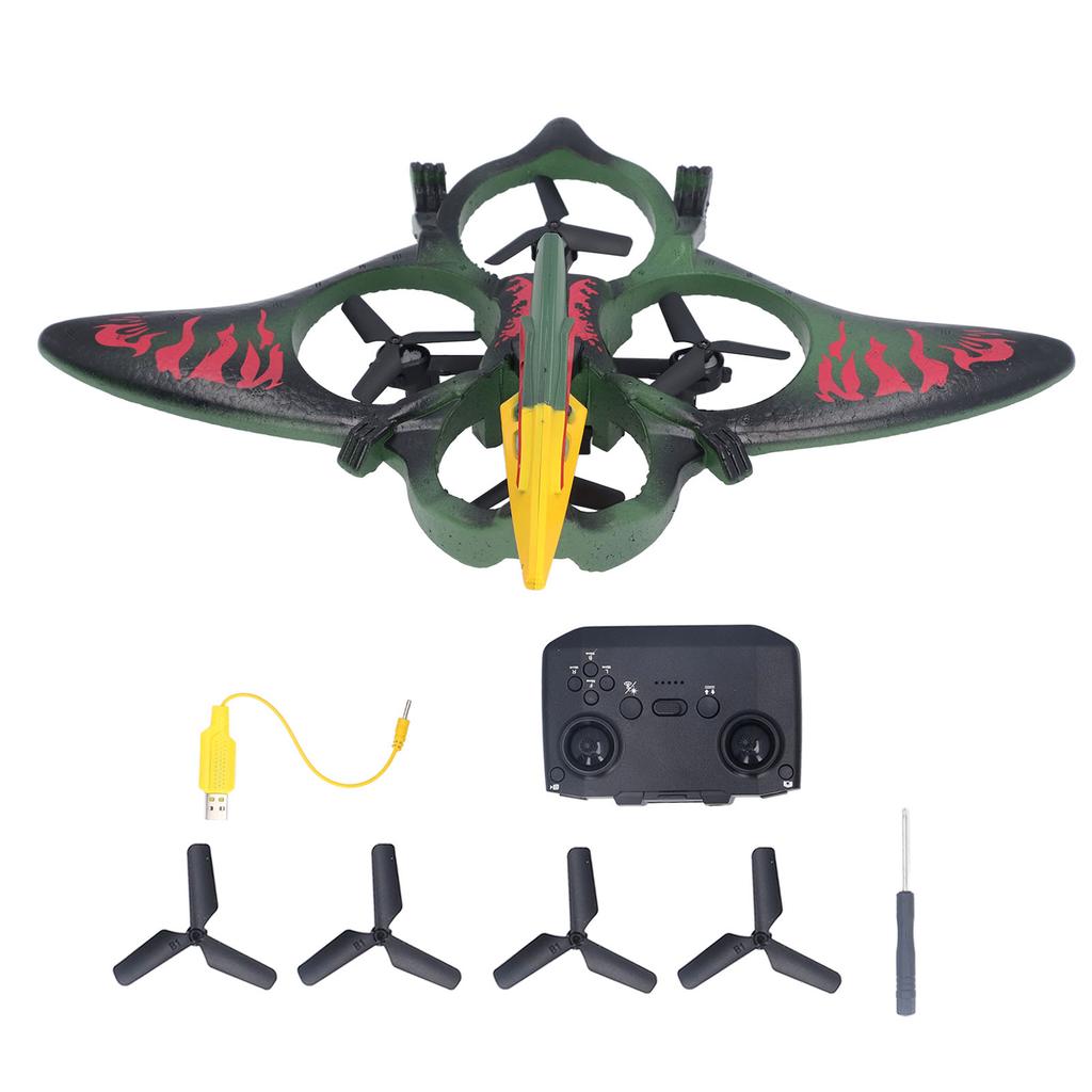 Remote Control Airplane Fighter 2.4Ghz Gravity Sensing Hovering Foam RC Airplanes Quadcopter Green
