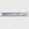 3D Metal Abs Car Sticker Edge Letter Hood Sign Emblem Badge Car Body Fender Rear Trunk Modification Accessories For Edge