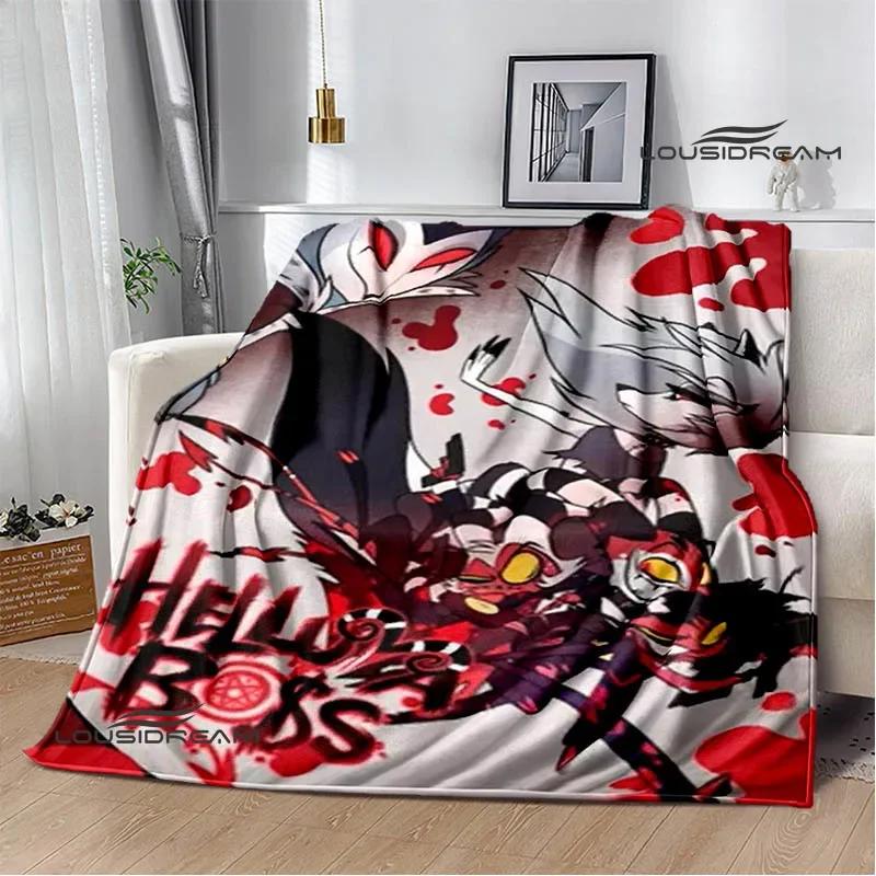 H-Helluva-Boss Cartoon printed blanket Warm Flannel blankets Picnic blanket throw blankets Home bed linings Birthday Gift