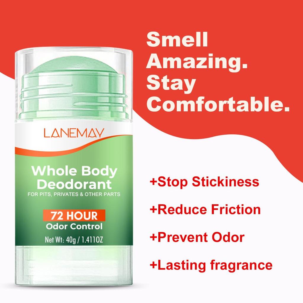 Deodorant na celé tělo - hydratuje a osvěžuje pokožku, řekněte sbohem zápachu, oděru a lepkavosti - platí pro všechny části těla