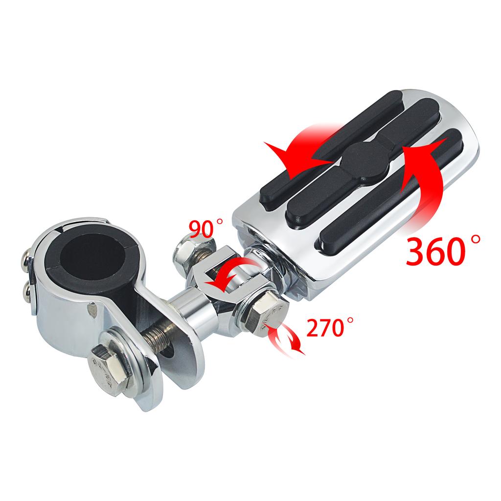 Chrome motocykl autostrada zacisk podnóżki podnóżek pedał podnóżki góra dla Harley Electra Road King przemieszczanie się po ulicy 1-1/4"