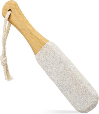 Beauté Secrets Double-Sided Pumice Stone with Handle | Foot Scrubber & Callus Remover for Dead Skin | Pedicure Foot File for Cracked Heels, Corns &