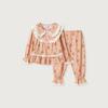 Lunaluz Girl S Sweet Bear Cotton Long Sleeve pajamaS Set