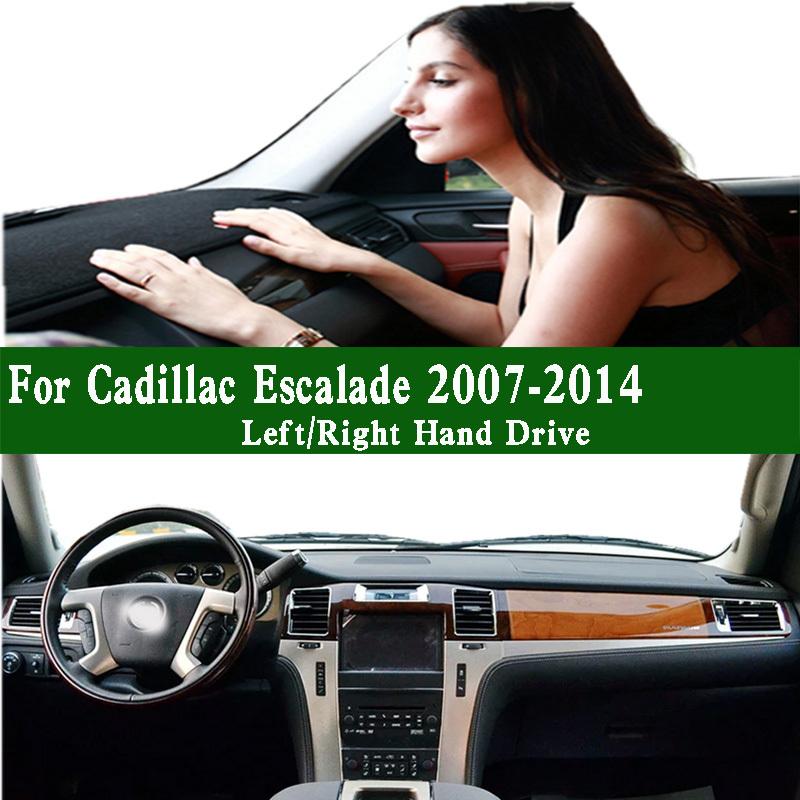 For Cadillac Escalade ESV C11 2007-2014 Dashmat Dashboard Cover trument Panel Sunscreen Protective Pad Anti-Dirt Ornaments