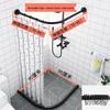 Yidashang Telescopic Corner Shower Curtain Rod Set