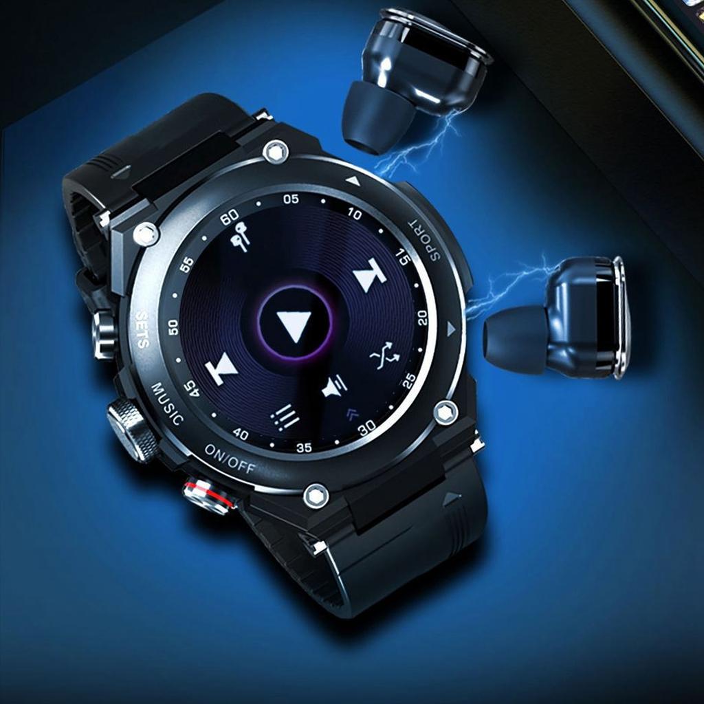 2 in 1 with Earbuds Multi Function Call Music Player Sports Watch for 7.0 and