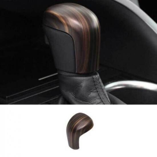 Center Console Gear Shift Knob Lever Wood Grain For Toyota Camry 2018- Peach