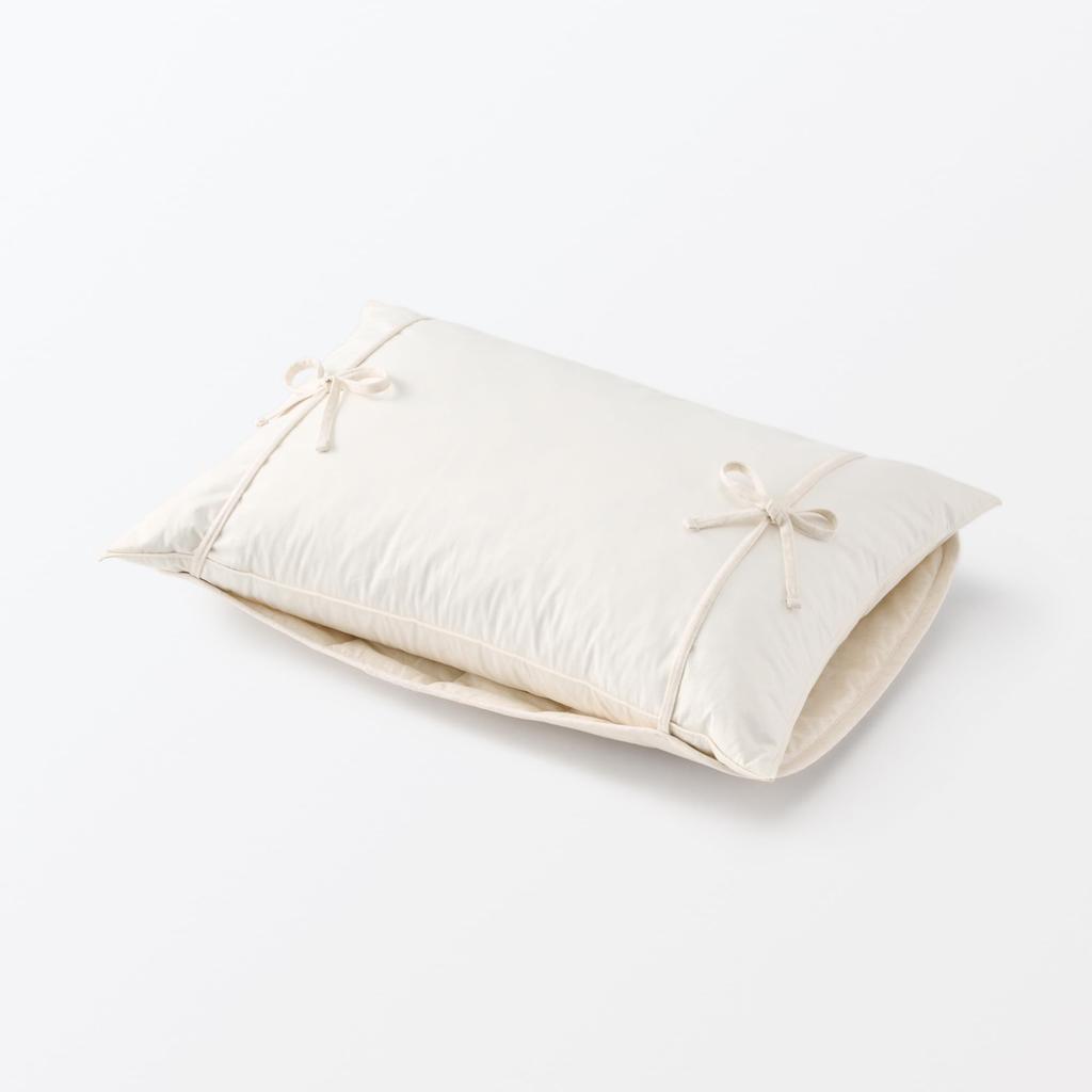 MUJI Cooling Cotton String Pillow 43 x 76196525 Pad, 63cm, Ivory,